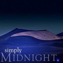 13cm Midnight Pillar Candle